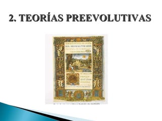 Portada de un Antiguo Tratado de Zoología. 2. TEORÍAS PREEVOLUTIVAS 