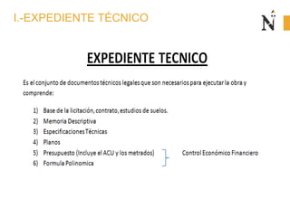 I.-EXPEDIENTE TÉCNICO
 