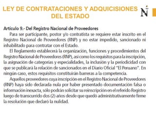 LEY DE CONTRATACIONES Y ADQUICISIONES
DEL ESTADO
 