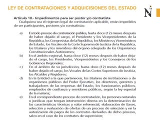 LEY DE CONTRATACIONES Y ADQUICISIONES DEL ESTADO
 