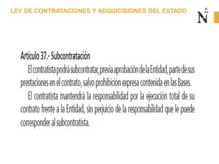 LEY DE CONTRATACIONES Y ADQUICISIONES DEL ESTADO
 