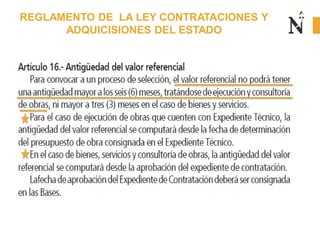 REGLAMENTO DE LA LEY CONTRATACIONES Y
ADQUICISIONES DEL ESTADO
 