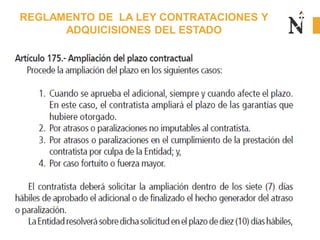 REGLAMENTO DE LA LEY CONTRATACIONES Y
ADQUICISIONES DEL ESTADO
 
