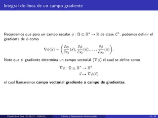 Integral Gradiente integral de linea y otoros temas de calculo | PDF