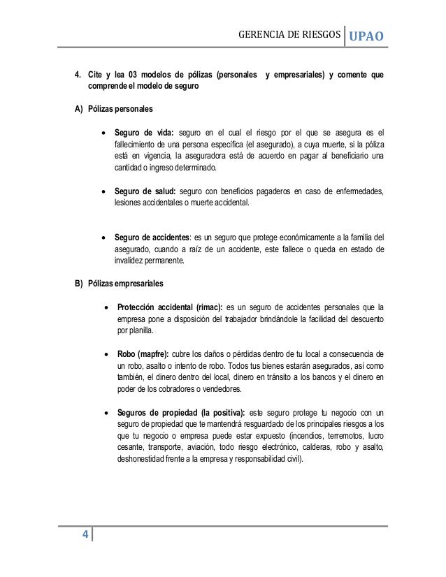 SEMANA 10 TRABAJO DE INVESTIGACIÓN SOBRE SEGUROS