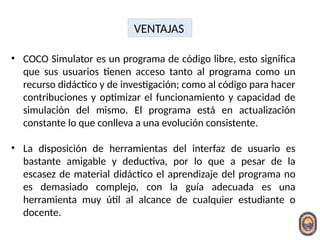 SEMANA 10 SIMULACION DE PROCESOS EN EL SOFTWARE CAPE OPEN COCO.pptx