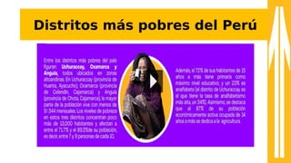 Distritos más pobres del Perú
 