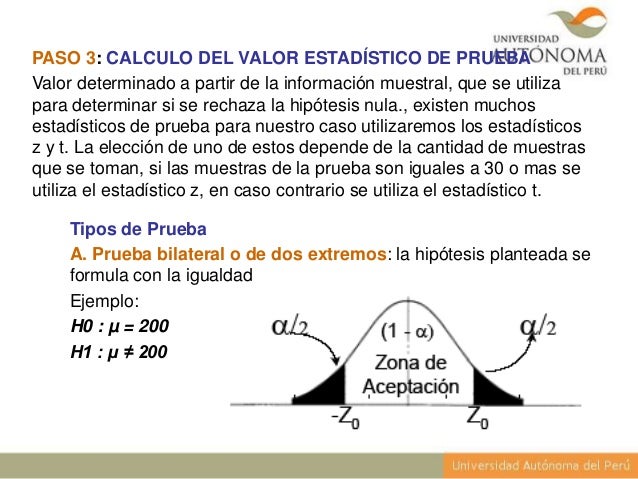 Prueba de Hipótesis para una media y proporción-estadistica