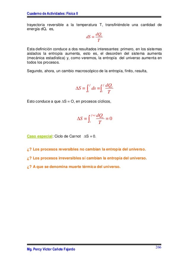 Semana13 segunda ley termodinamica