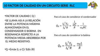 Circuitos RCL en serie corriente alterna | PPTX