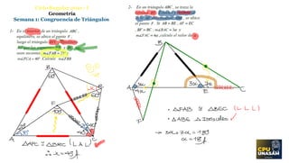 Ciclo Regular 2021 - I
Geometría
Semana 1: Congruencia de Triángulos
 