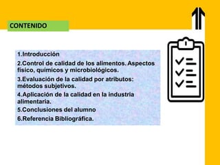 Control de calidad e inocuidad de los alimentos | PDF