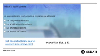 www.senati.edu.pe
Get Connected (static-course-
assets.s3.amazonaws.com)
Diapositivas 50,51 y 52
 