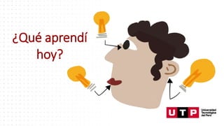 ¿Qué aprendí
hoy?
 