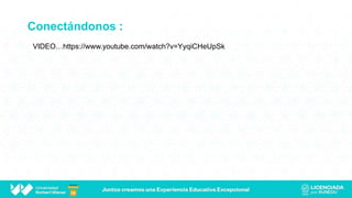 Conectándonos :
VIDEO…https://www.youtube.com/watch?v=YyqiCHeUpSk
 