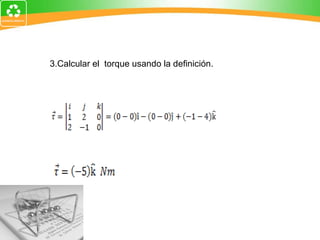 3.Calcular el  torque usando la definición. 