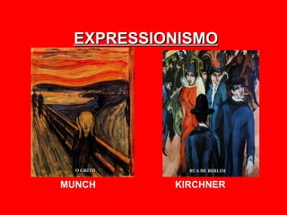 EXPRESSIONISMO




MUNCH     KIRCHNER
 