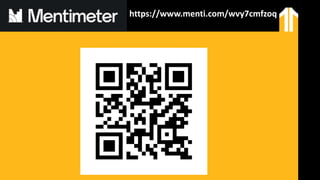 https://www.menti.com/wvy7cmfzoq
 