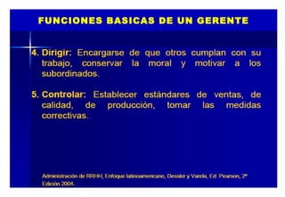 FUNCIONES BASICAS DE UN GERENTE 