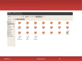 26/09/12   Presentation   18
 