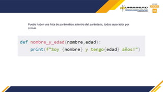funciones python ejemplo para utilizar en | PPTX
