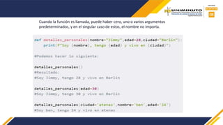 funciones python ejemplo para utilizar en | PPTX