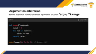 funciones python ejemplo para utilizar en | PPTX