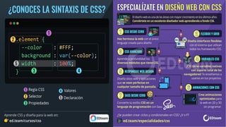 CSS: CASCADE STYLE SHEET (HOJA DE
ESTILO EN CASCADA)
CSS es un lenguaje de hojas de estilos
creado para controlar el aspec...