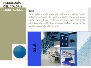 Semana 3 -psicologia del color y significados | PPTX | Interior ...