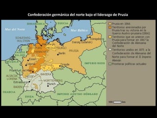 Confederación germánica del norte bajo el liderazgo de Prusia
 