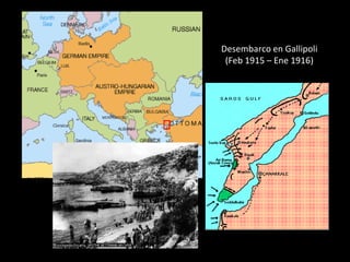 Desembarco en Gallipoli
 (Feb 1915 – Ene 1916)
 