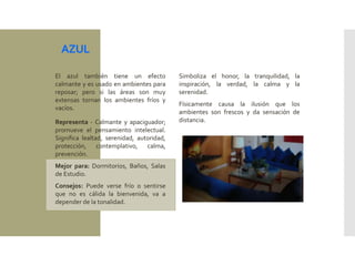 Semana 4 -psicologia aplicaciones-influencia del color | PPTX