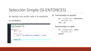 Fundamentos de Programación: Algoritmos y Estructuras Selectivas en C++ ...
