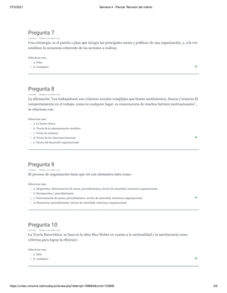 Semana 4 parcial GERENCIA Y PLANEACIÓN | PDF