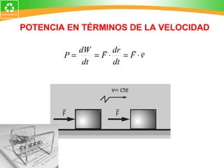 POTENCIA EN TÉRMINOS DE LA VELOCIDAD 
