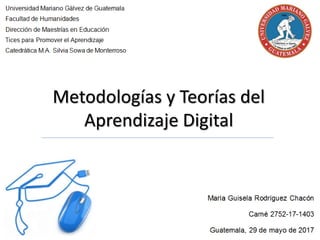 Metodologías y Teorías del
Aprendizaje Digital
 