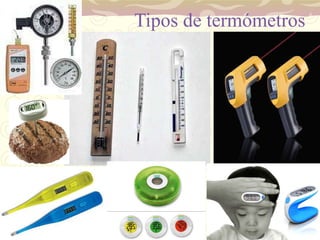 Tipos de termómetros 
