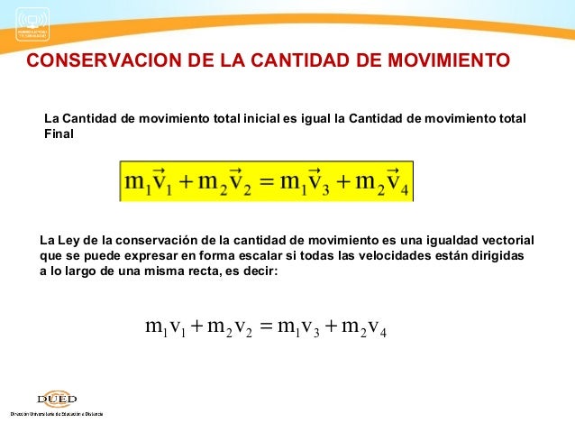 CAPITULO VI: CANTIDAD DE MOVIMIENTO