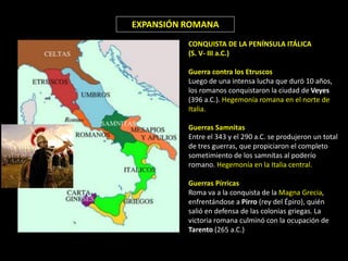 DE LOS ORÍGENES DE ROMA A LA EXPANSIÓN | PDF