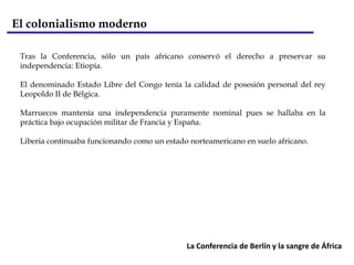 El colonialismo modernoEl imperio español fue el más importante en América y se extendió a través de gran parte de México, Centroamérica y Suramérica.Los portugueses se establecieron principalmente en Brasil. Mientras que los españoles y los portugueses tuvieron tendencia a crear asentamientos mixtos que absorbieran a las poblaciones indígenas de sus territorios, los colonizadores británicos y franceses se inclinaron por la fundación de colonias “puras”, eliminando y desplazando a sus anteriores habitantes.   La colonización de América
