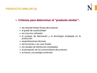 PRODUCTO SIMILAR (II)
 