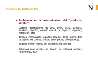 PRODUCTO SIMILAR (III)
 