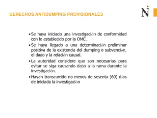DERECHOS ANTIDUMPING PROVISIONALES
 