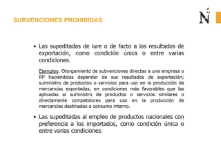 SUBVENCIONES PROHIBIDAS
 