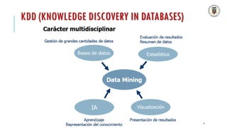 KDD (KNOWLEDGE DISCOVERY IN DATABASES)
8
 