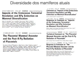 Diversidade dos mamíferos atuais
 