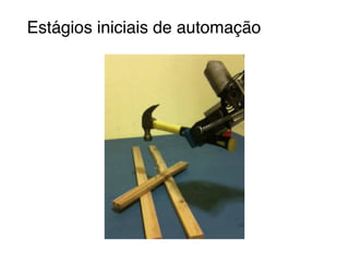 Estágios iniciais de automação
 