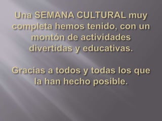 Semana Cultural