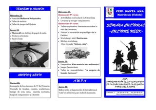 Semana cultural 2015