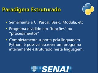 Paradigma De Python Linguagem Python | ODP